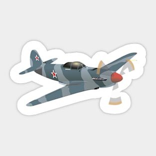 Yak-9 Soviet WW2 Fighter Aircraft Sticker